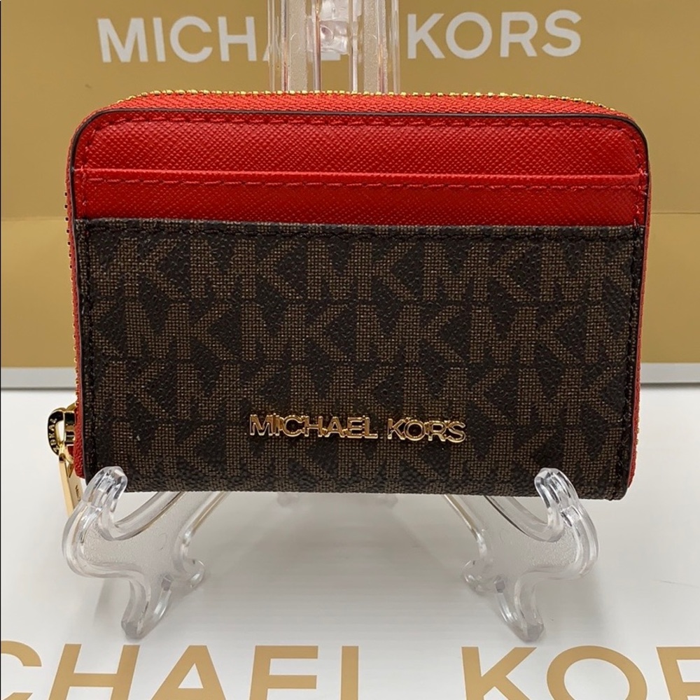 MICHAEL KORS JET SET TRAVEL MD ZA CARD CASE - Picture 2 of 16